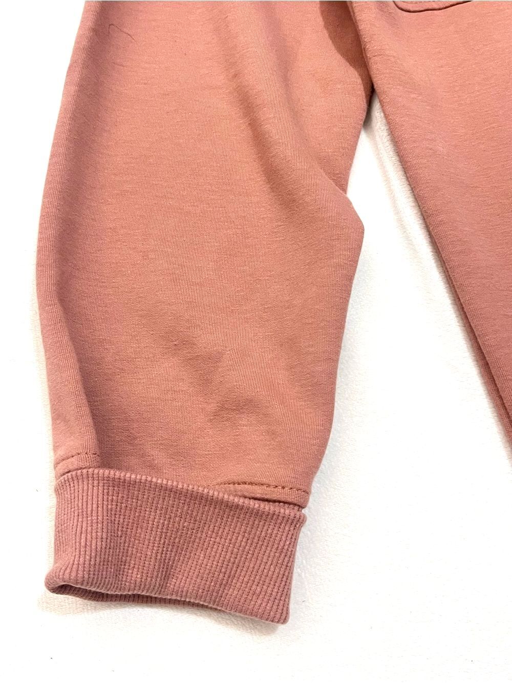 Maurices Dusty Rose Quarter-Zip Pullover Sweatshirt Cuffed Sleeve Women’s Medium - Picture 6 of 15